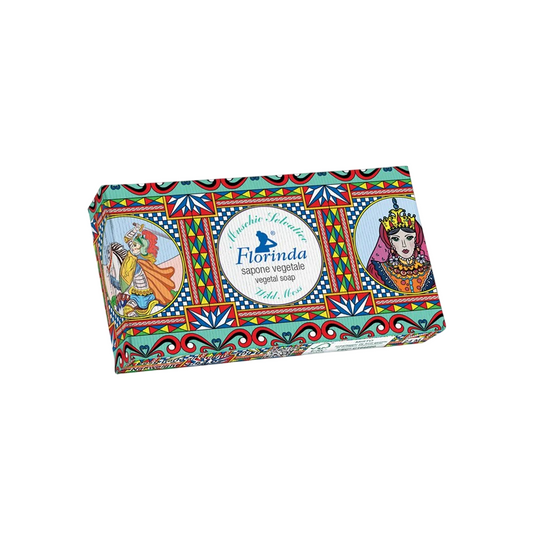 Florinda, Botteghe Del Sole, Vegan, Hydrating, Wild Moss, Scented Soap Bar, Body, 100 g