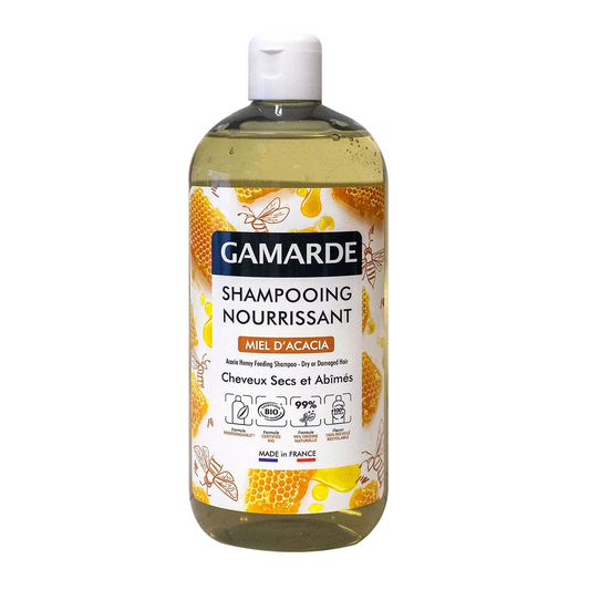 Gamarde, Bio, Akazienhonig, Pflege-Shampoo, nährend, für trockenes & strapaziertes Haar, 500 ml
