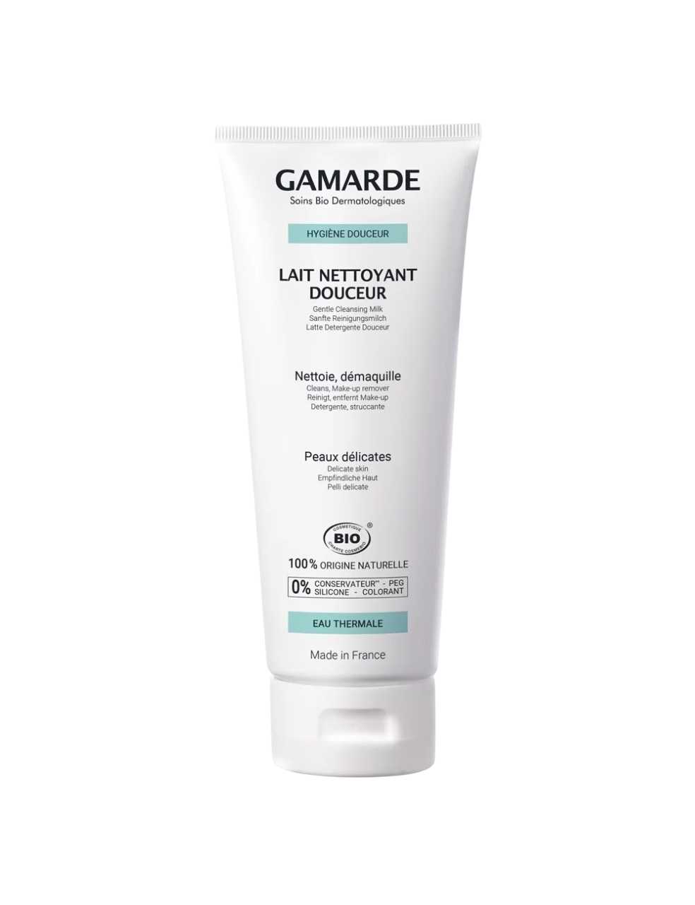 Gamarde, Gamarde, Bio, Entfernt Unreinheiten, Reinigungsmilch, Gesicht, 200 ml