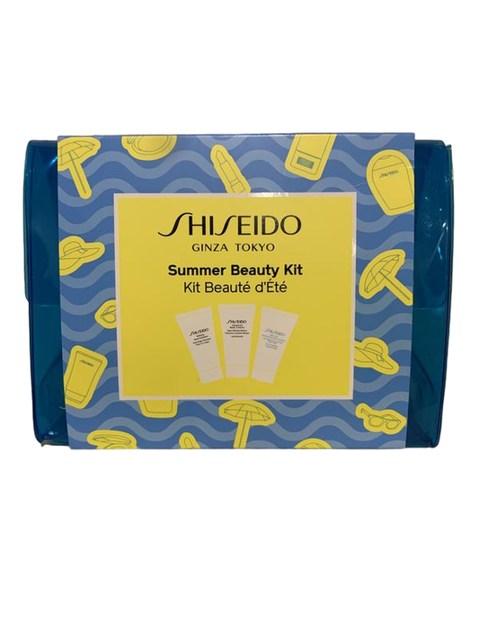 Ginza Tokyo - Summer Beauty Set Shiseido: After-Sun - Intensive Recovery, Repairing, After-Sun-Emulsion, 30 ml + Advanced Body Creator - Super Slimming Reducer, formendes Konzentrat, 30 ml + verfeinernde, feuchtigkeitsspendende, peelende Lotion, 30 ml