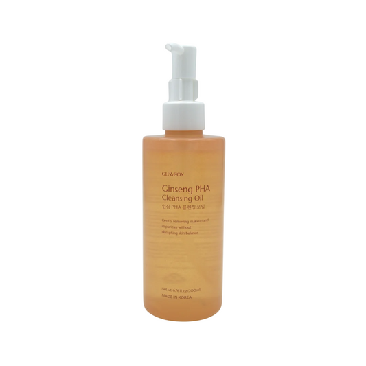 Glamfox, Ginseng, PHA, beseitigt Unreinheiten, Reinigungsöl, für das Gesicht, 200 ml