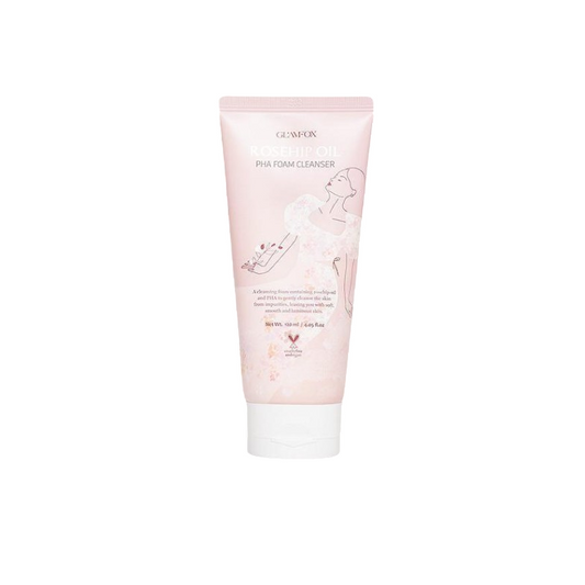 Glamfox, Hagebuttenöl, Reinigend & Feuchtigkeitsspendend, Reinigungsschaum, 120 ml