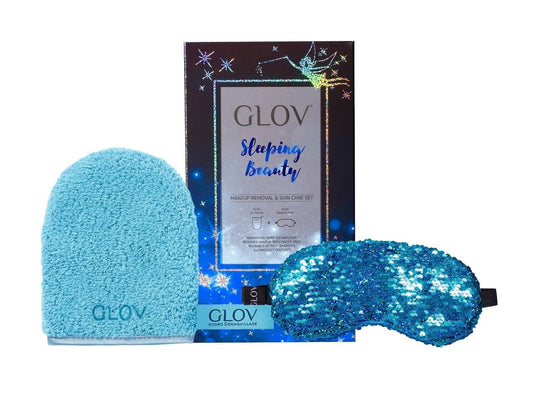 Glov Sleeping Beauty Set Glov: Sleeping Beauty, Schlafmaske, Blau + Sleeping Beauty, Textil-Abschminkhandschuh, Bouncy Blue