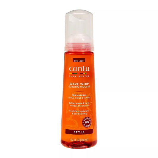Cantu, sheaboter, verzorgende stylingschuim voor het haar, 248 ml