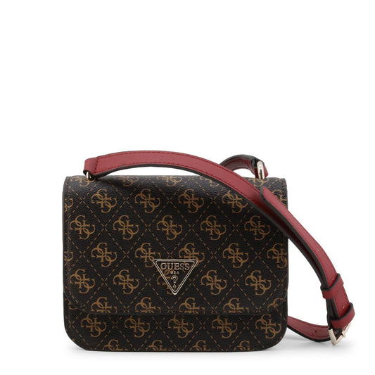 Guess, Noelle, 4G-Logo, Textil-Umhängetasche, Braun, hwql78 79780, 18,5 x 14,5 x 7 cm, Damen