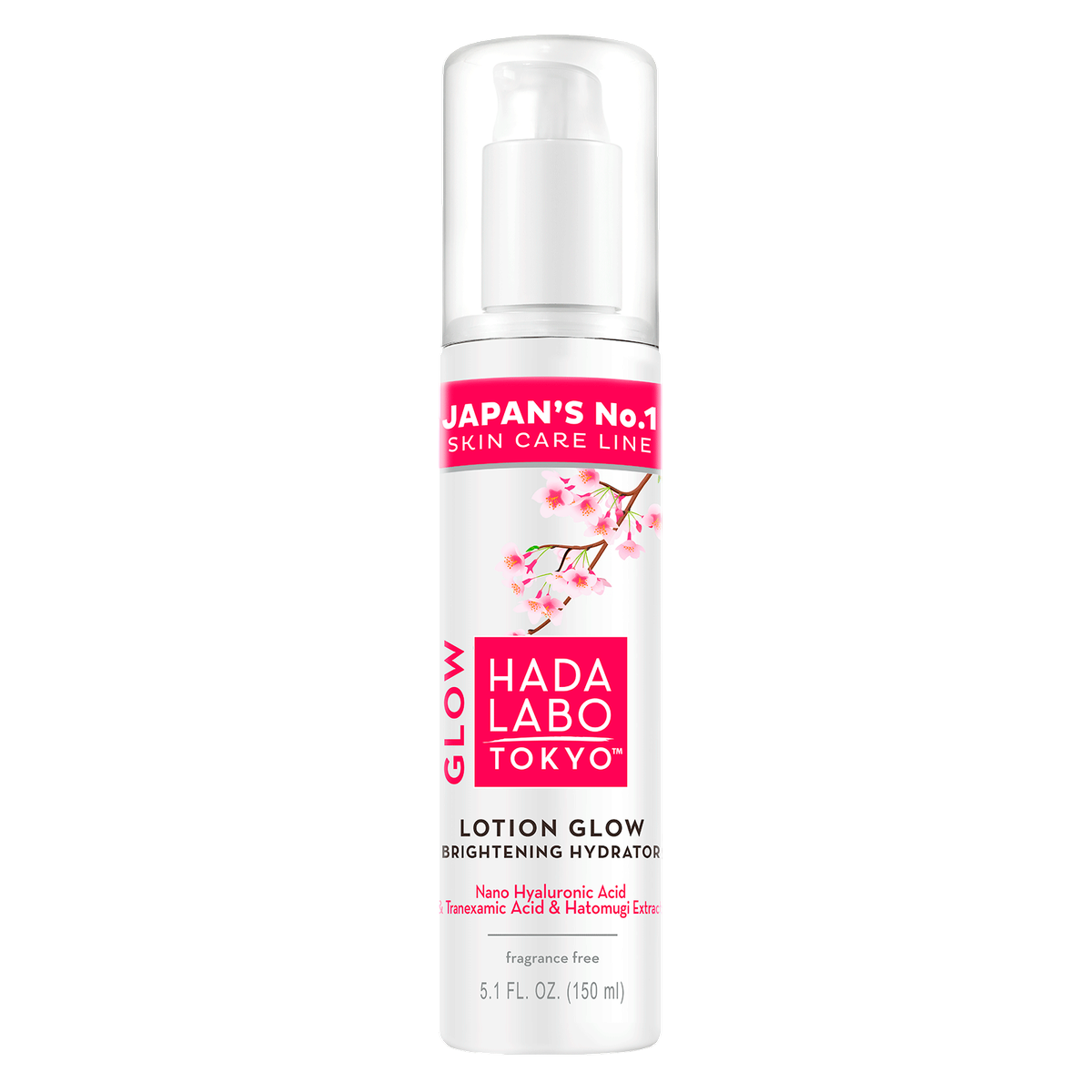 Hada Labo Tokyo, Glow, Hyaluronsäure, Aufhellend, Tageslotion, Gesicht, 150 ml