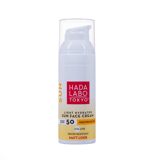 Hada Labo Tokyo, Sonne, Hyaluronsäure, Feuchtigkeitsspendend, Sonnenschutzcreme, Für das Gesicht, LSF 50, 50 ml