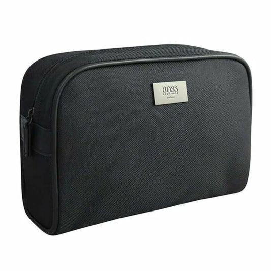 Hugo Boss, Kulturbeutel, Kulturbeutel, GWP Textiltasche, Schwarz, 23 x 8 x 14 cm