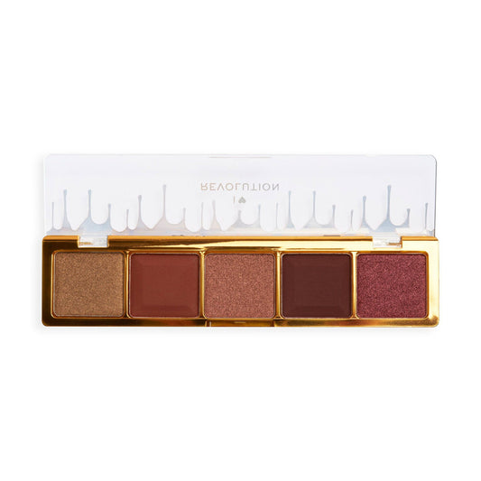I Heart Revolution, Mini Chocolate, Eyeshadow Palette, Milk Chocolate Ganache, 5 Shades, 5.5 g