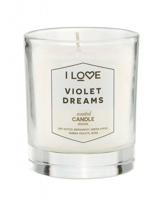 I Love, Signature Collection, Bergamot, Green Apple, Parma Violets, Rose, Scented Candle, 160 g
