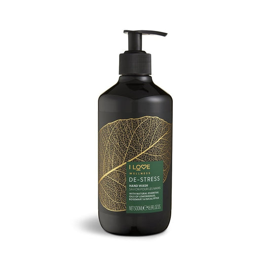 I Love, Wellness De-Stress, Zitronengras, Rosmarin & Eukalyptus, reinigende Flüssigseife, für die Hände, 500 ml