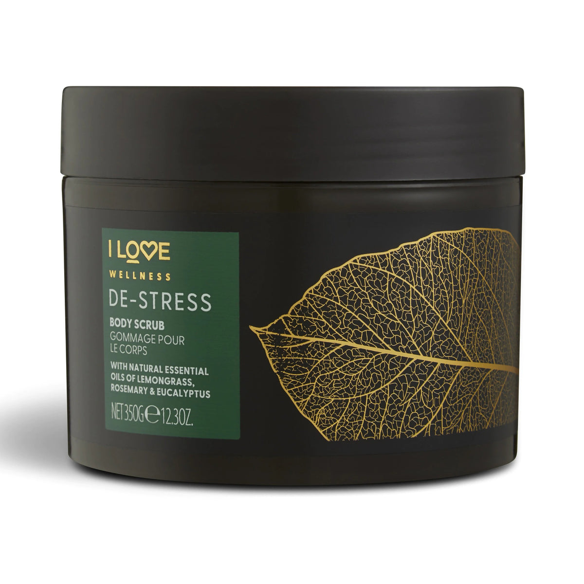 I Love, Wellness De-Stress, Vegan, Exfoliating, Body Scrub, 350 g