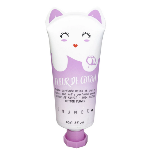Inuwet, Fleur de Coton, Vegan, Nourishing & Softening, Hand & Nail Cream, Floral, 60 ml