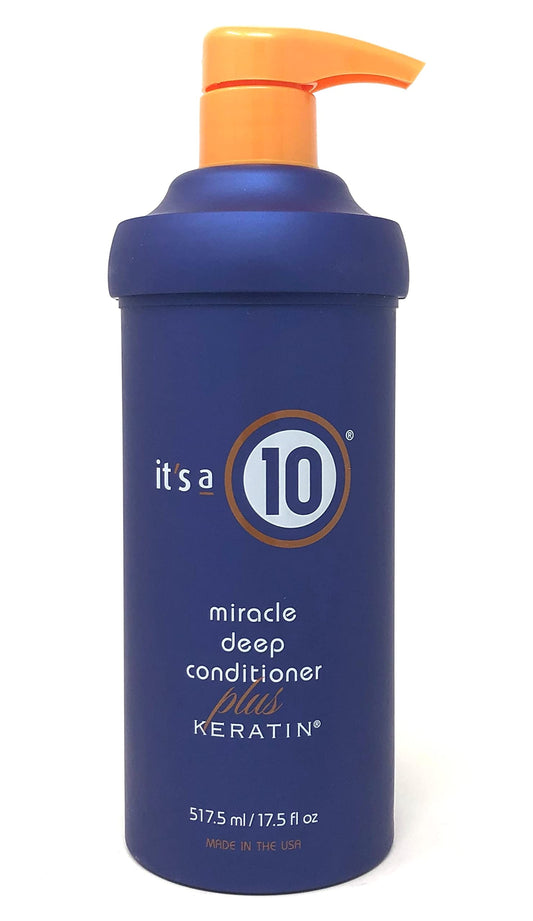 It's a 10, Miracle Deep Plus Keratin, conditioner voor het haar, voor herstel, 517.5 ml