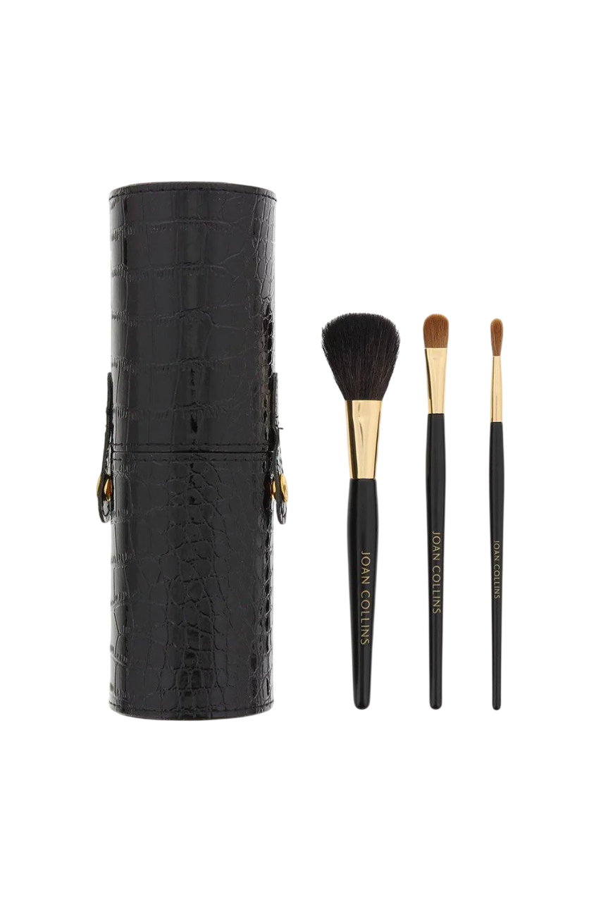 Joan Collins, Good To Go Pinsel-Etui, Pinsel, Rougepinsel, 3-tlg.