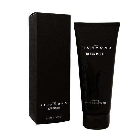 John Richmond, Black Metal, Natural, Reinigendes Duschgel, 200 ml