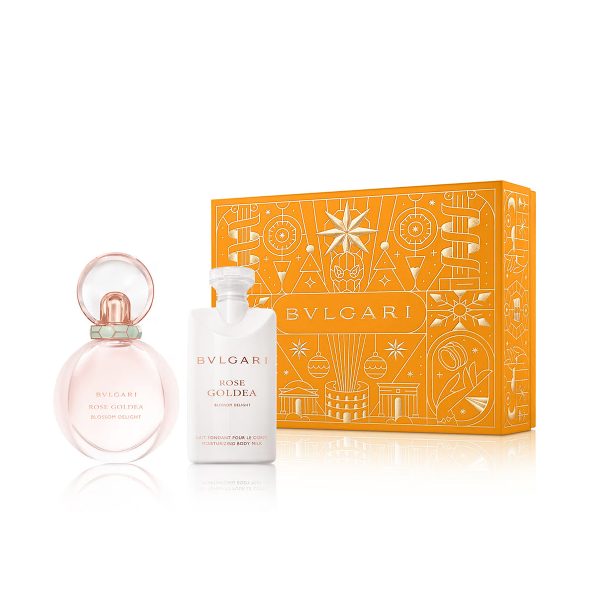 Xmas 2024 Set Bvlgari: Rose Goldea Blossom Delight 2019, Eau De Parfum, For Women, 50 ml + Rose Goldea Blossom Delight 2019, Hydrating, Body Lotion, 75 ml