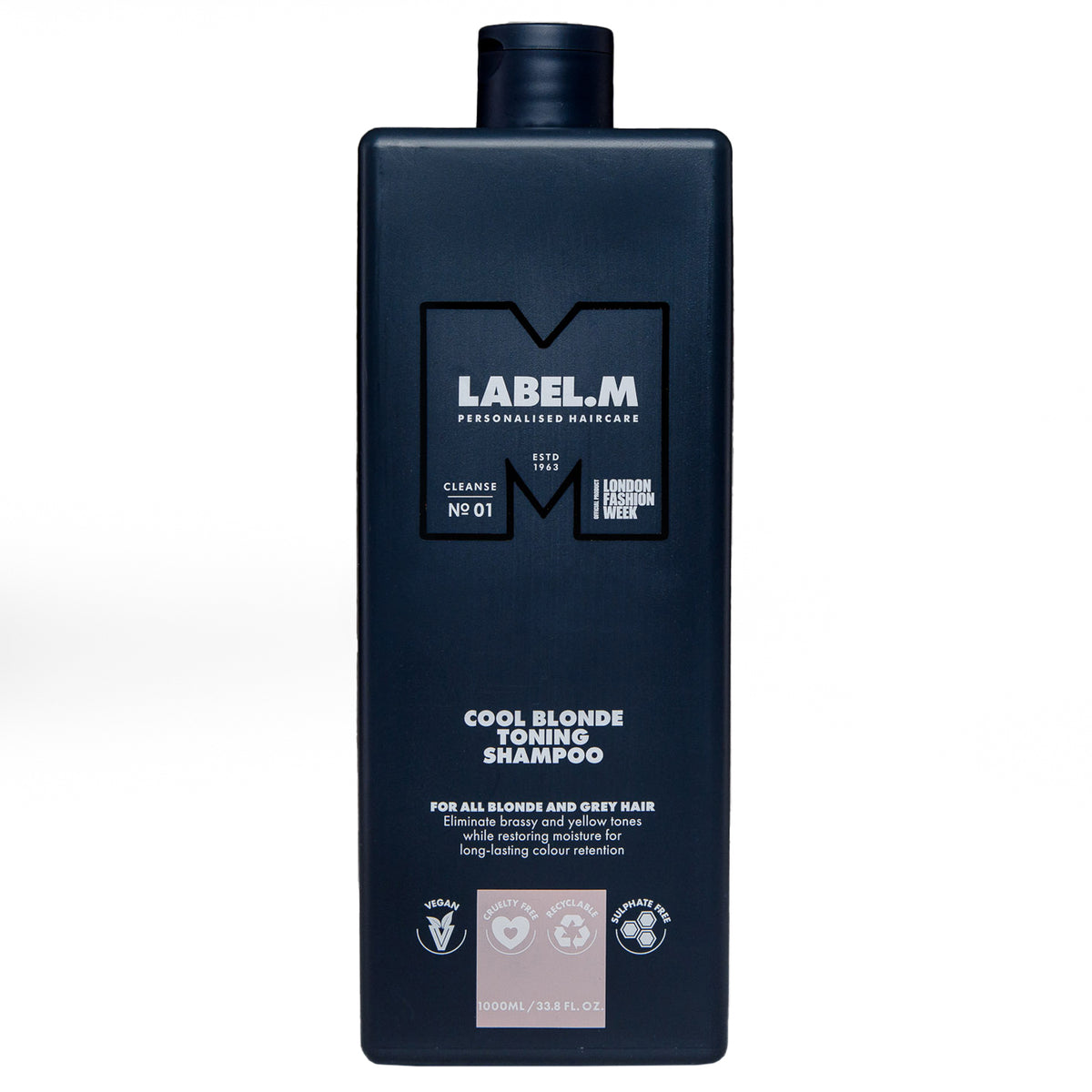 Label.M, Cool Blonde, Hair Shampoo, For Neutralisation Of Yellow Tones, 1000 ml