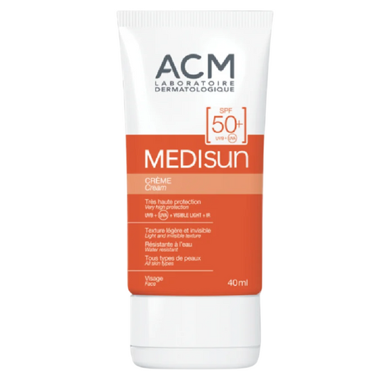 Laboratoire ACM, Medisun, Feuchtigkeitsspendende Sonnencreme, für das Gesicht, 50+, 40 ml