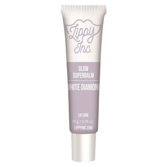 Lippy Inc., Glow Superbalm White Diamond, Glossy Finish, Lip Balm, 10 g