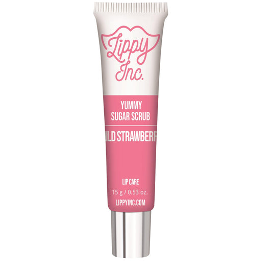 Lippy Inc., Yummy Sugar, Lip Scrub, Strawberry, 15 g