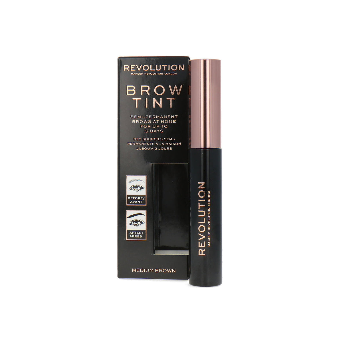 Makeup Revolution, Augenbrauengel, Brow Tint, Medium Brown, 6 ml
