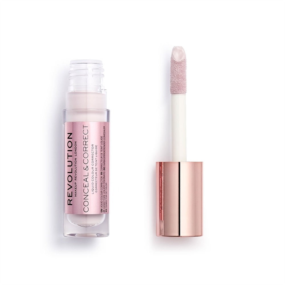 Makeup Revolution, Conceal & Correct, Korrekturstift, Flüssig-Concealer, Lavendel, 4 g