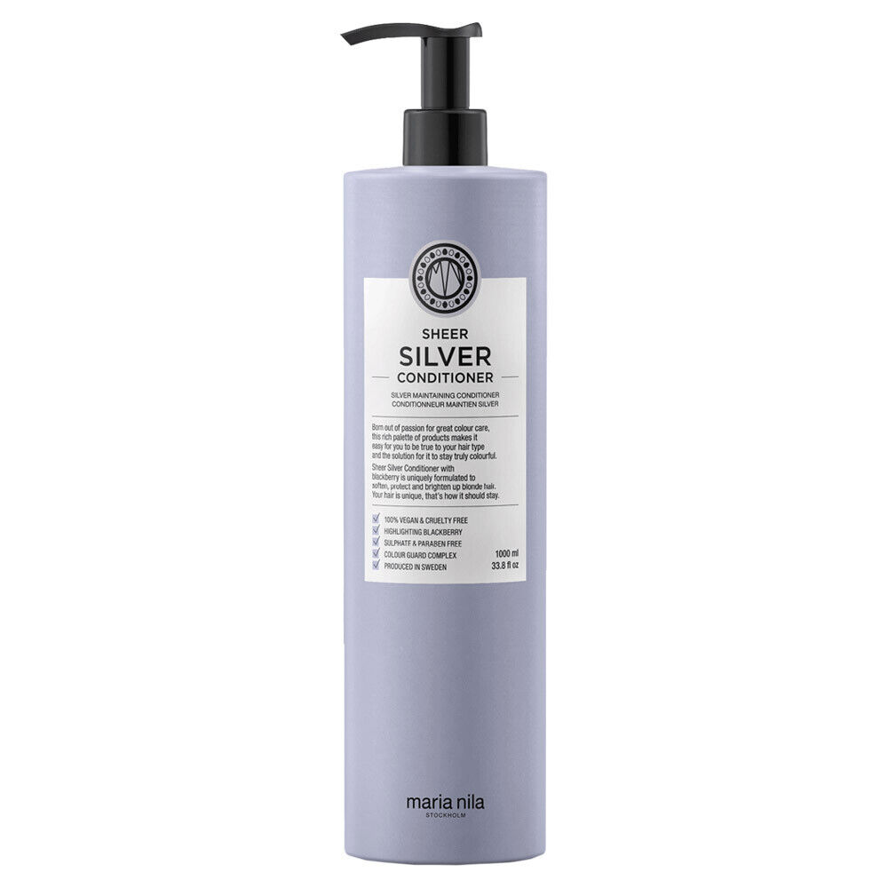 Maria Nila, Sheer Silver, Parabenfrei, Haarspülung, Feuchtigkeitsspendend, 1000 ml