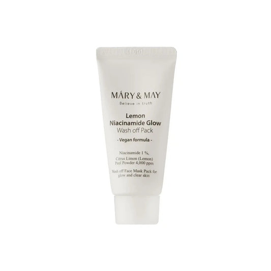 Mary and May, Lemon Niacinamide Glow, Cleansing & Purifying, Clay Mask, 30 g