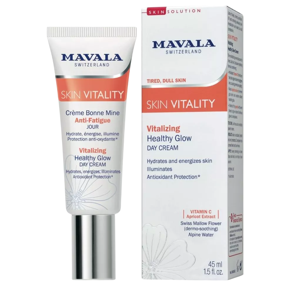 Mavala, Vitality, Feuchtigkeitsspendend & Aufhellend & Revitalisierend, Tagescreme, Gesicht, 45 ml