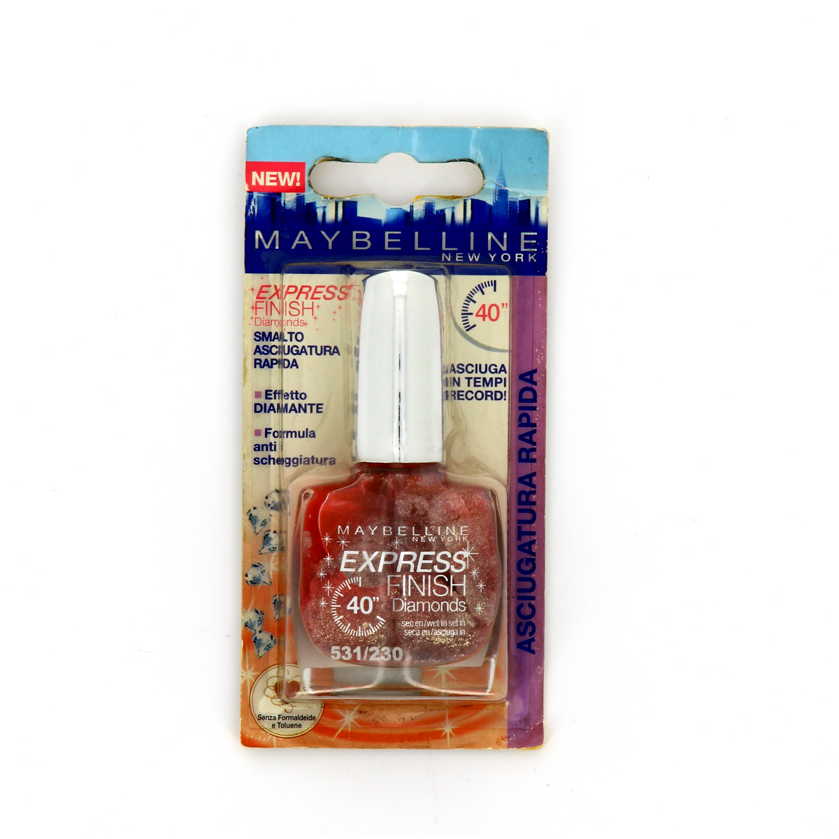Maybelline, Express Finish 40 Sec. Diamonds, Nail Polish, Nr. 531/230, 10 ml