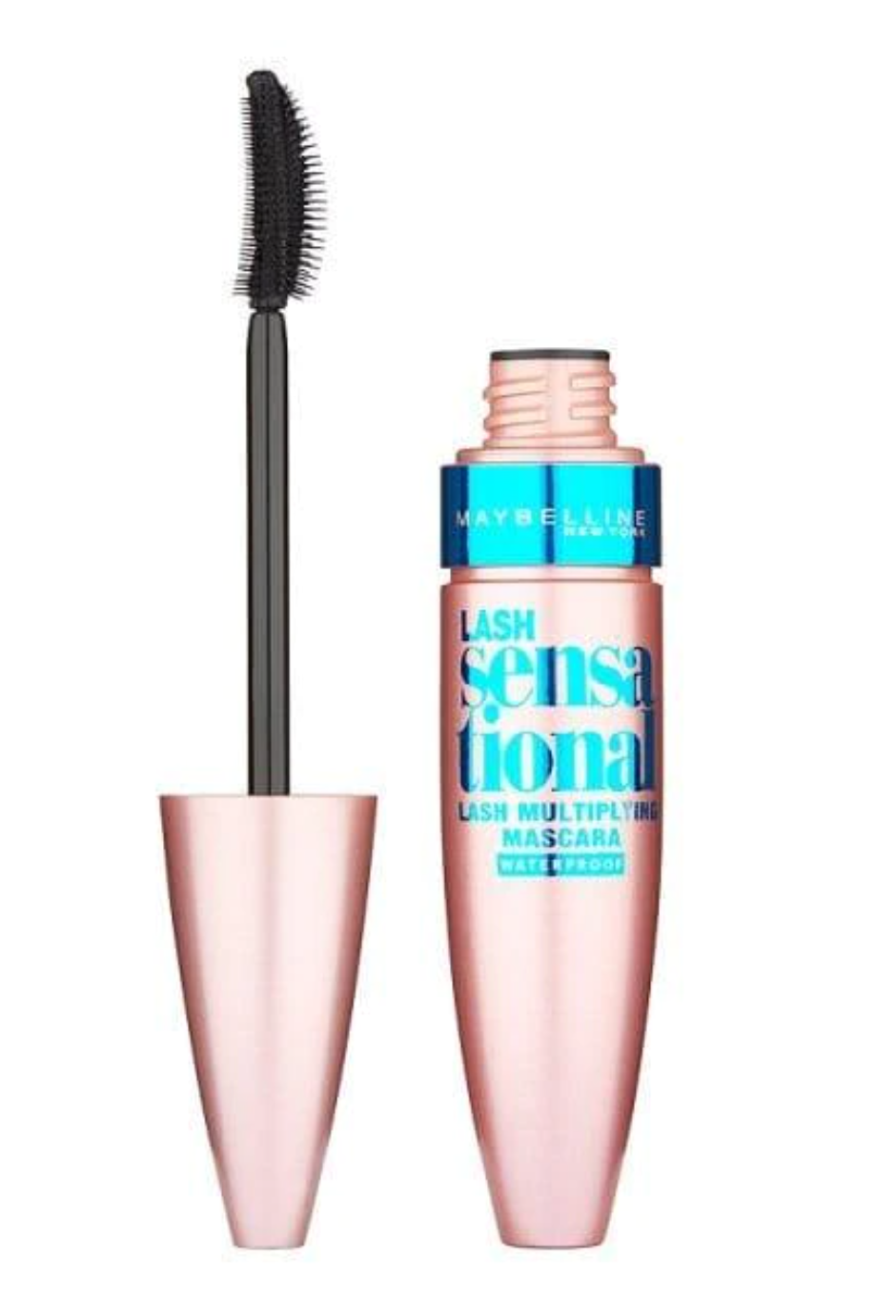 Maybelline, Lash Sensational, wasserfest, volumenverleihende Mascara, Schwarz, 9,5 ml