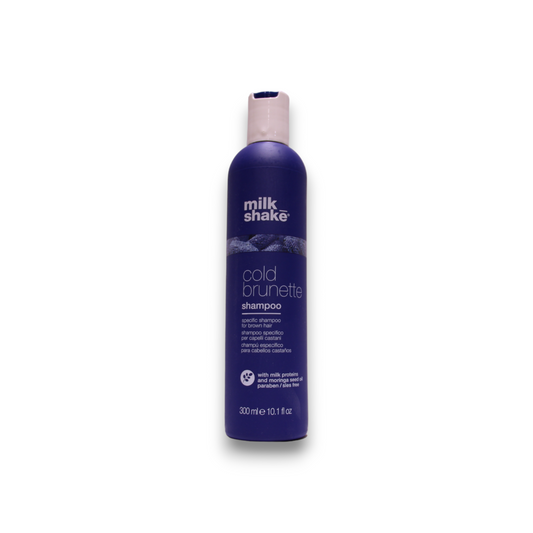 Milk Shake, Cold Brunette, Moringa Oil, Hair Shampoo, Remove Warm Tones - Red/Orange, 300 ml