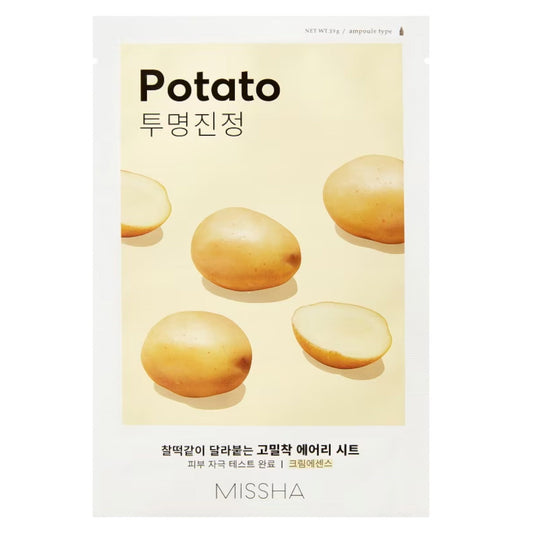 Missha, Airy Fit Potato, Tuchmaske, für das Gesicht, 19 g