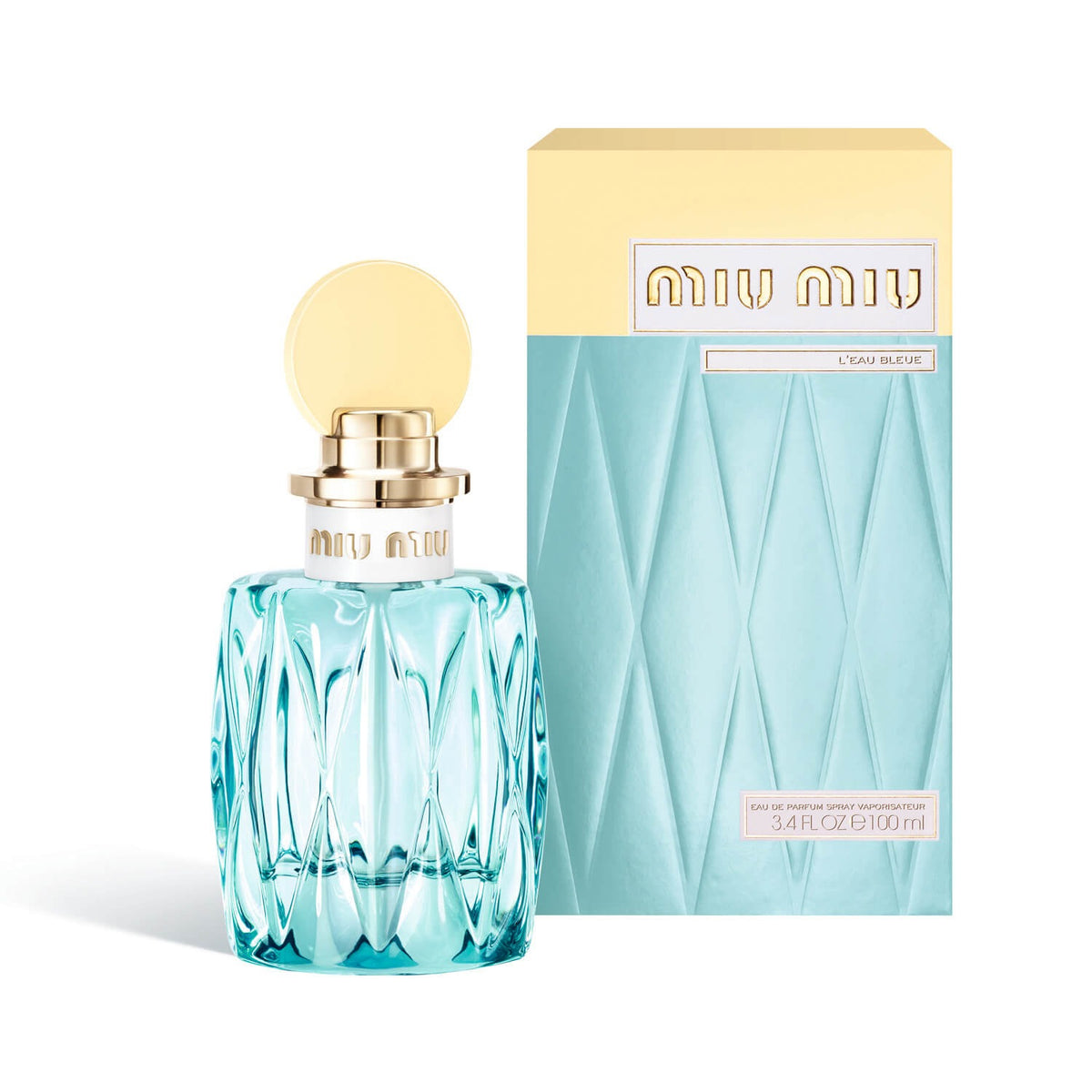 Miu Miu, L'Eau Bleue, Eau De Parfum, For Women, 100 ml