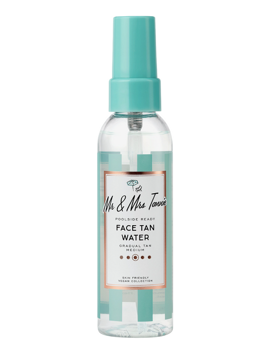 Mr & Mrs Tannie, Face Tan Water, Jojoba Oil, Hydrating, Self-Tanning Spray, For Face, 75 ml