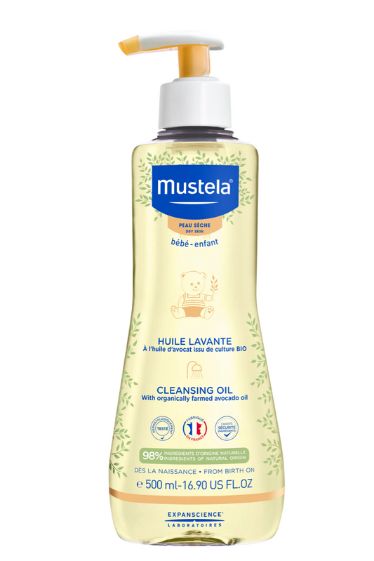 Mustela, Cleansing Oil, Avocado Oil, Nourishing, Shower Oil, For Dry Skin, 500 ml