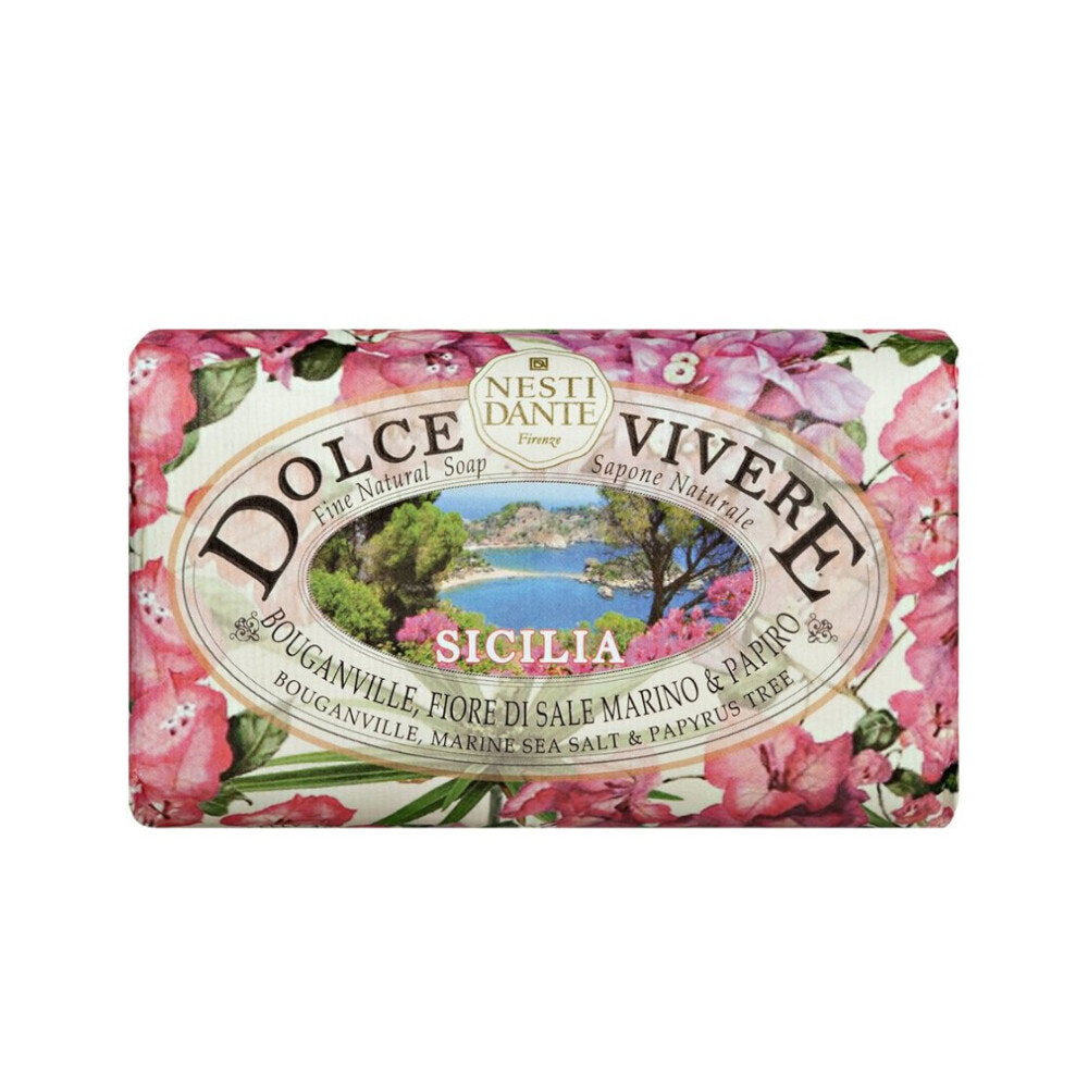 Nesti Dante, Dolce Vivere Sicilia, Granatapfel & Schwarze Johannisbeere, Beruhigend, Seifenstück, 250 g