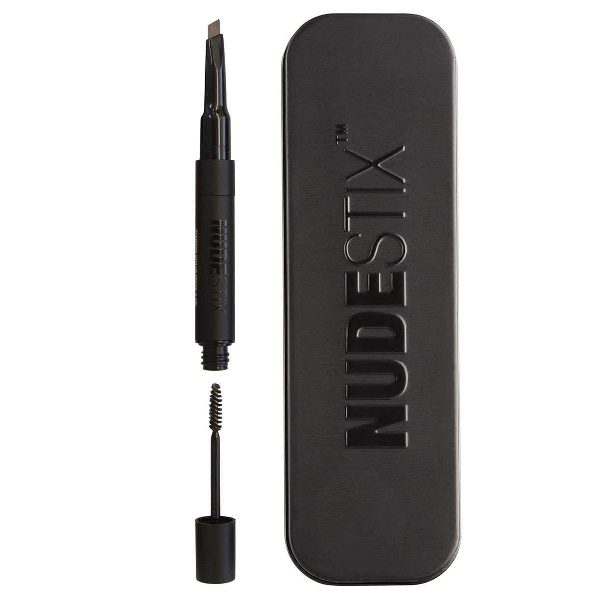 Nudestix, Brow Stylus, wasserfest, doppelseitig, Augenbrauencremestift & Gel 2-in-1, Ash Brown, 0,2 g