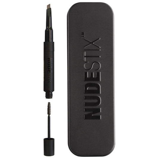 Nudestix, Brow Stylus, Waterproof, Double-Ended, Eyebrow Cream Pencil & Gel 2-In-1, Brown, 0.2 g