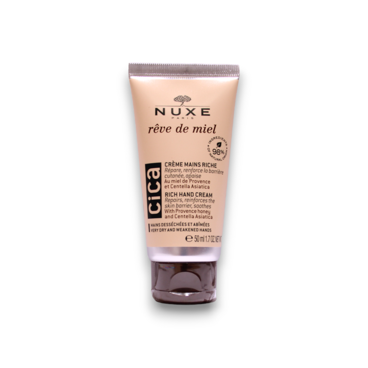 Nuxe, Reve de Miel Cica, Vegan, Hydrating, Hand Cream, 50 ml