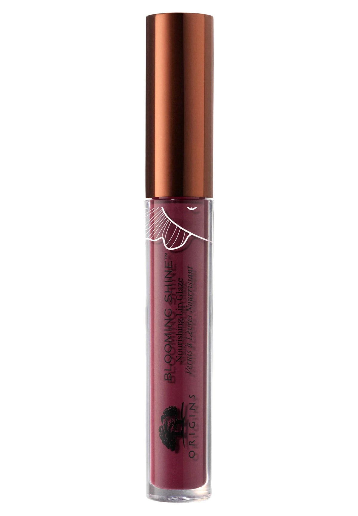 Origins, Blooming Shine, Lipgloss, 12, Midnight Orchid, 2,6 ml