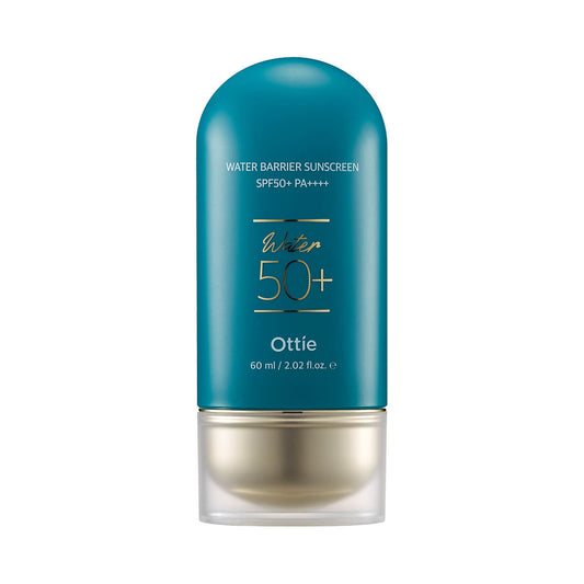 Ottie, Water Barrier, Hydratisierende & Feuchtigkeitsspendende Sonnencreme, für das Gesicht, LSF 50+, 60 ml