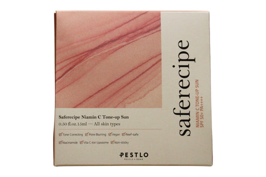 Pestelo, Saferecipe Niamin C Tone Up Sun Cream, Vegan, Tone-up, Tonisierende Creme, Gesicht, 50 ml