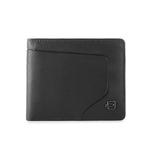 Piquadro, Akron, Leather Wallet, Pu4518Aor/N, Black, For Men