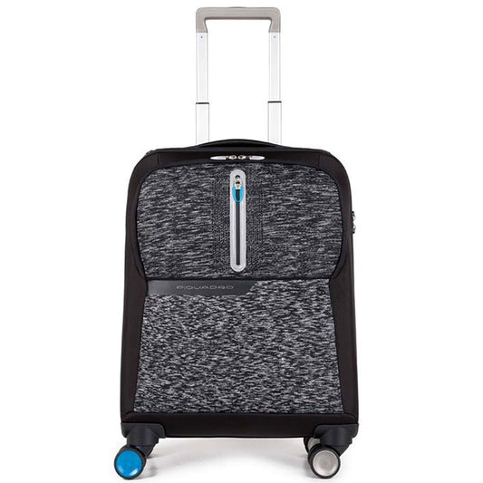 Piquadro, BagMotic, Synthetic Fabric, Textile Bag, Trolley, Black, Unisex, 68 x 45 x 28 cm