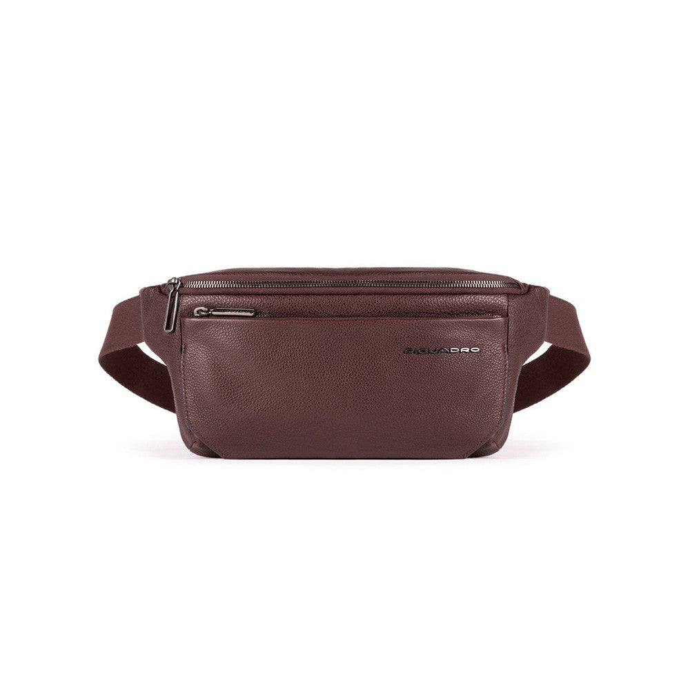 Piquadro, Piquadro, Leather Fanny Pack, Brown, For Men