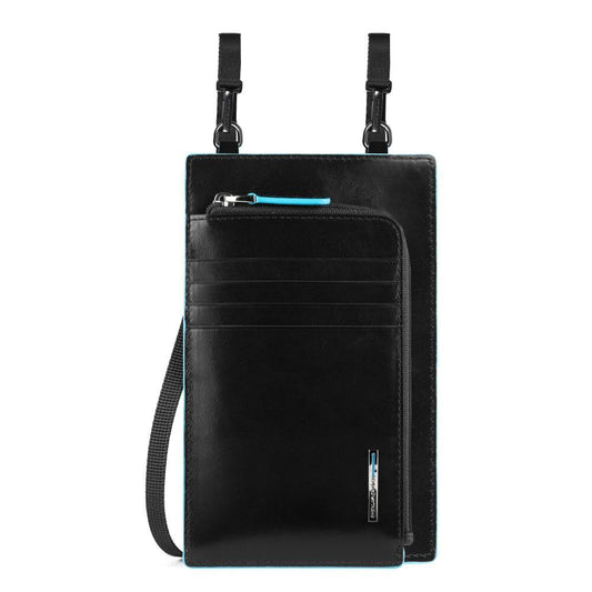 Piquadro, Blue Square Crossbody Bags