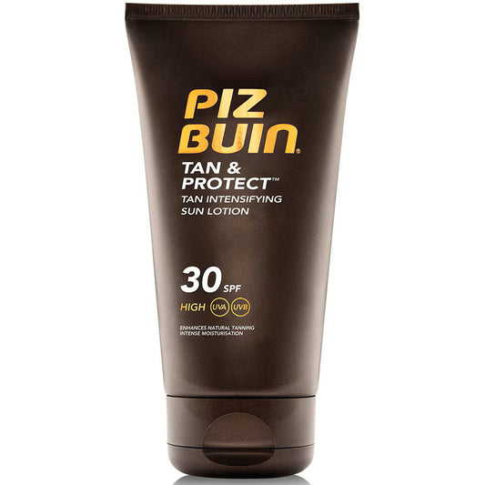Piz Buin, Tan & Protect, Accélère le bronzage naturel, Lait solaire, SPF 30, 150 ml