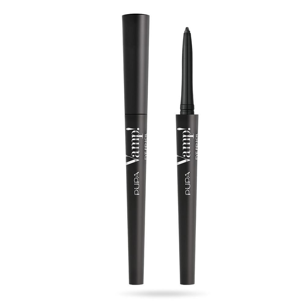 Pupa, Vamp!, frei von Parabenen, wasserfest, Kohl Kajal Eyeliner, 100, Iconic Black, 0,35 g